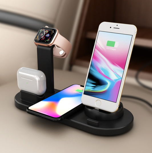 3-in-1 Wireless Charging Station with 360° Rotating Cradle