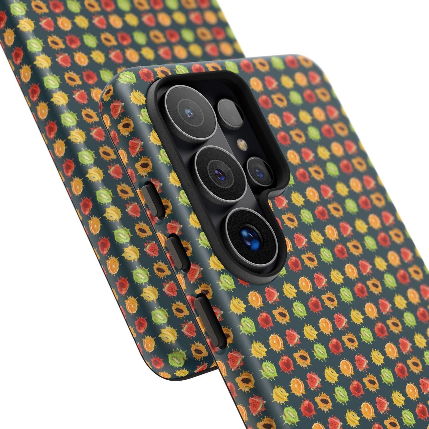 Floral Dot Tough Phone Case — Retro Pattern Protective Phone Cover