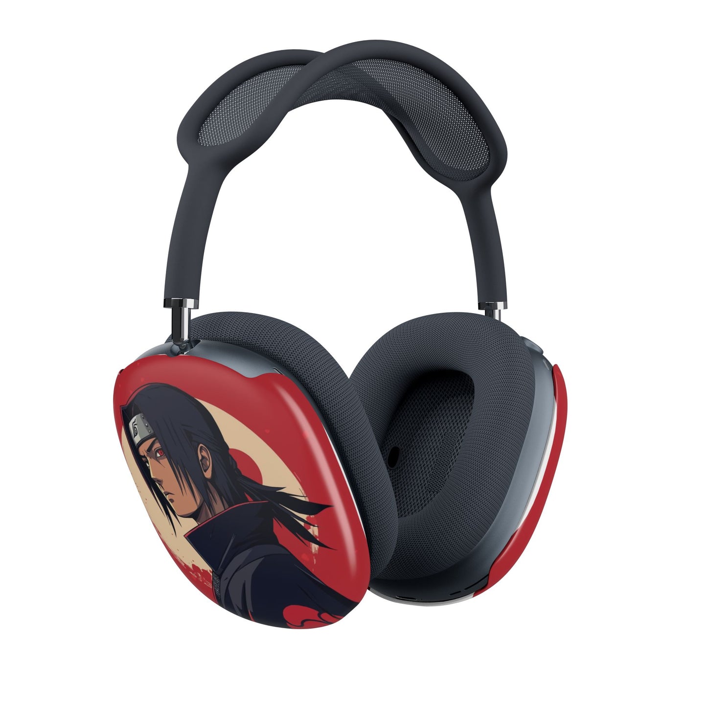 AirPod Max Case — Anime Itachi Uchiha Red Moon Protective Shell