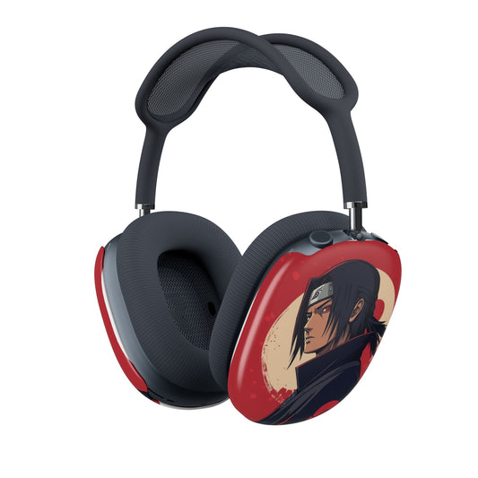 AirPod Max Case — Anime Itachi Uchiha Red Moon Protective Shell