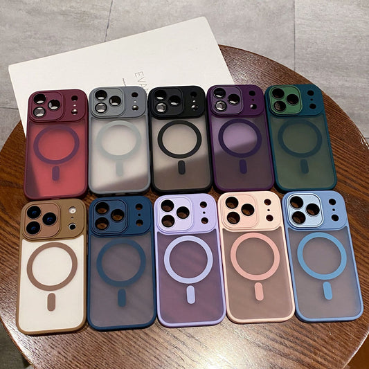 iPhone 15-17 Skin-Sensitive Drop-Resistant Magnetic Matte Cover