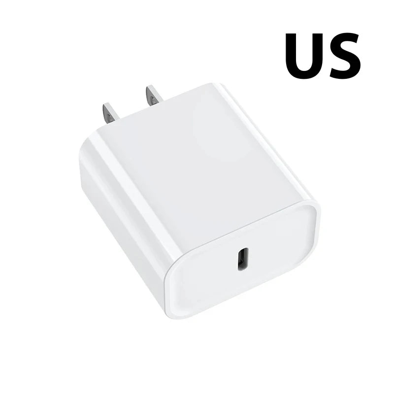 40W PD Fast Charger & USB-C Cable for iPhone 15–17 Series | Quick Charge Power Adapter