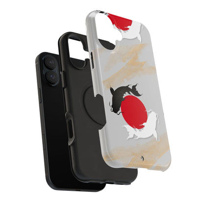 Coque de Téléphone Koi Circle Résistante aux Chocs