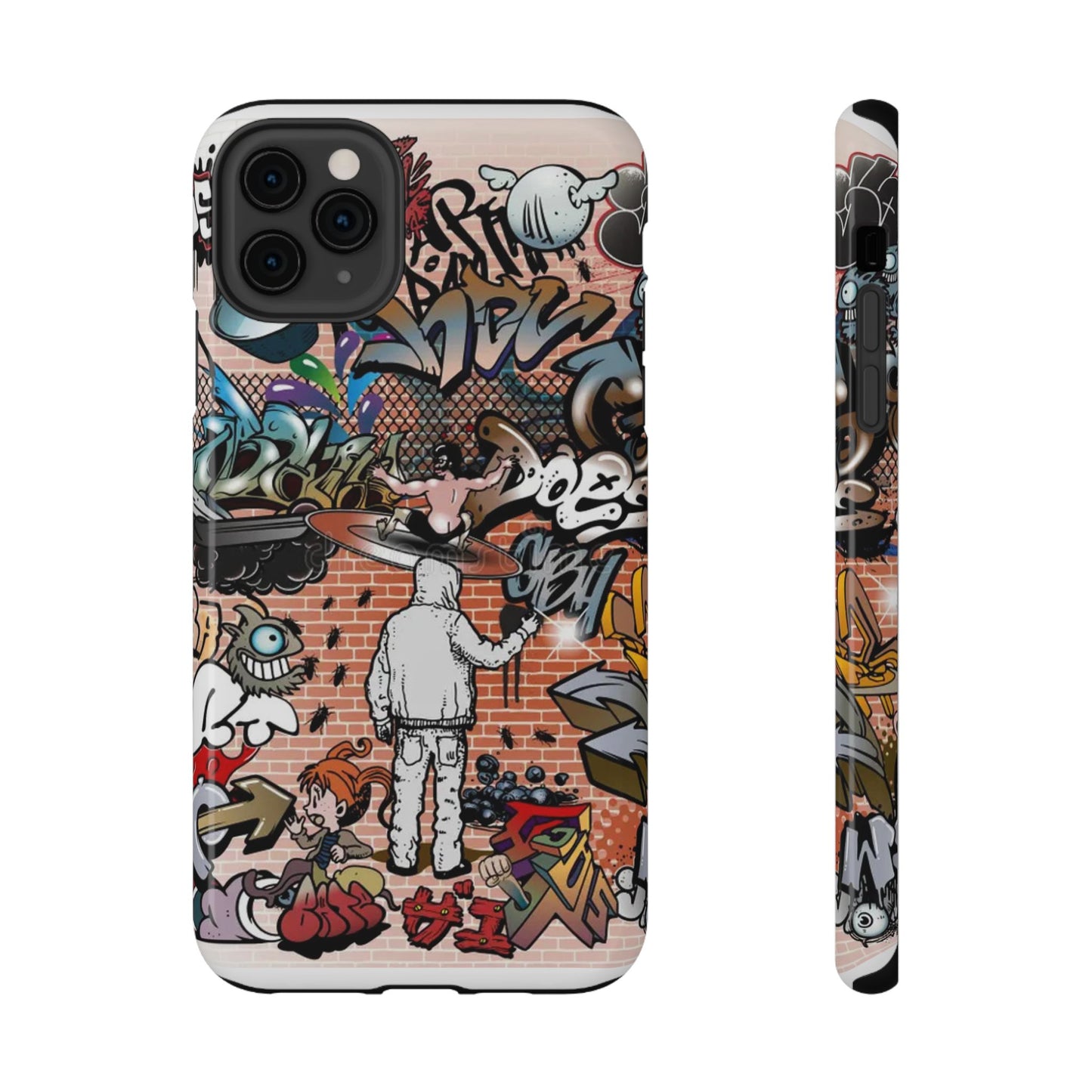 Coque de téléphone Graffiti Street Art — Coque résistante aux chocs style camouflage skateboard urbain