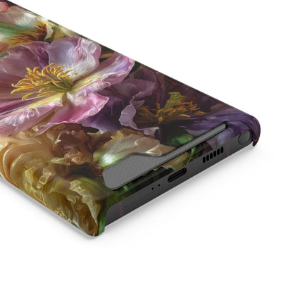 Coque de téléphone Floral Velvet Bloom avec porte-cartes