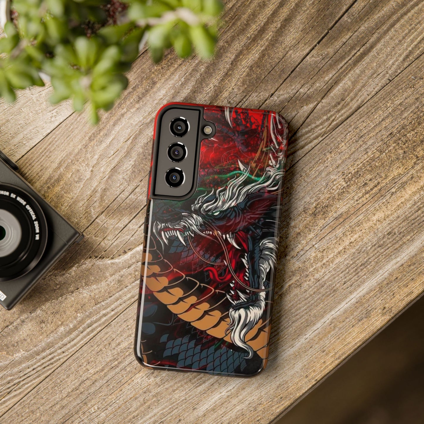 Coque de téléphone renforcée Dragon Rage — Housse protectrice iPhone style tatouage