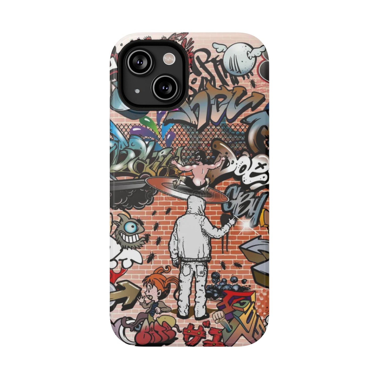 Coque de téléphone Graffiti Street Art — Coque résistante aux chocs style camouflage skateboard urbain