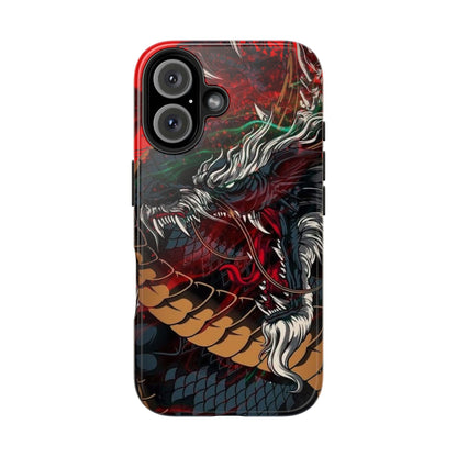 Coque de téléphone renforcée Dragon Rage — Housse protectrice iPhone style tatouage