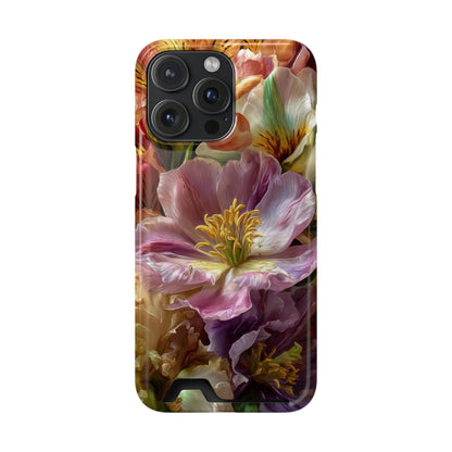 Coque de téléphone Floral Velvet Bloom avec porte-cartes