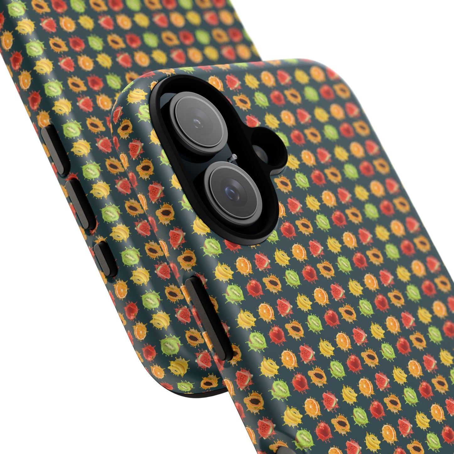 Floral Dot Tough Phone Case — Retro Pattern Protective Phone Cover