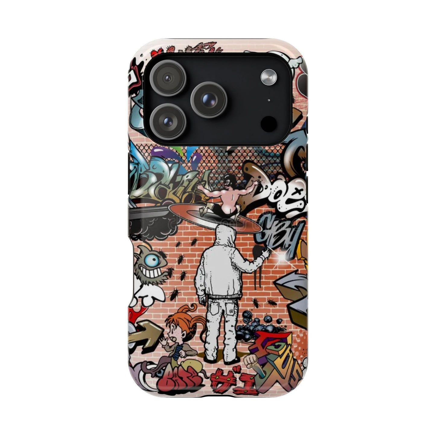 Coque de téléphone Graffiti Street Art — Coque résistante aux chocs style camouflage skateboard urbain