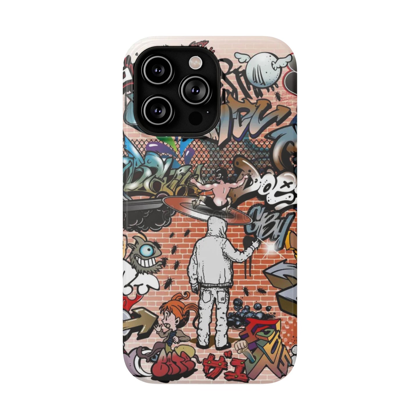 Coque de téléphone Graffiti Street Art — Coque résistante aux chocs style camouflage skateboard urbain