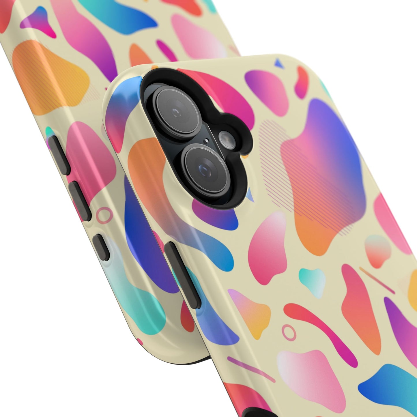 Coque de téléphone antichoc MagSafe — Motif abstrait coloré