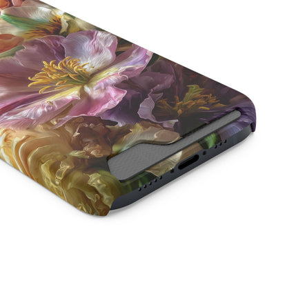 Coque de téléphone Floral Velvet Bloom avec porte-cartes