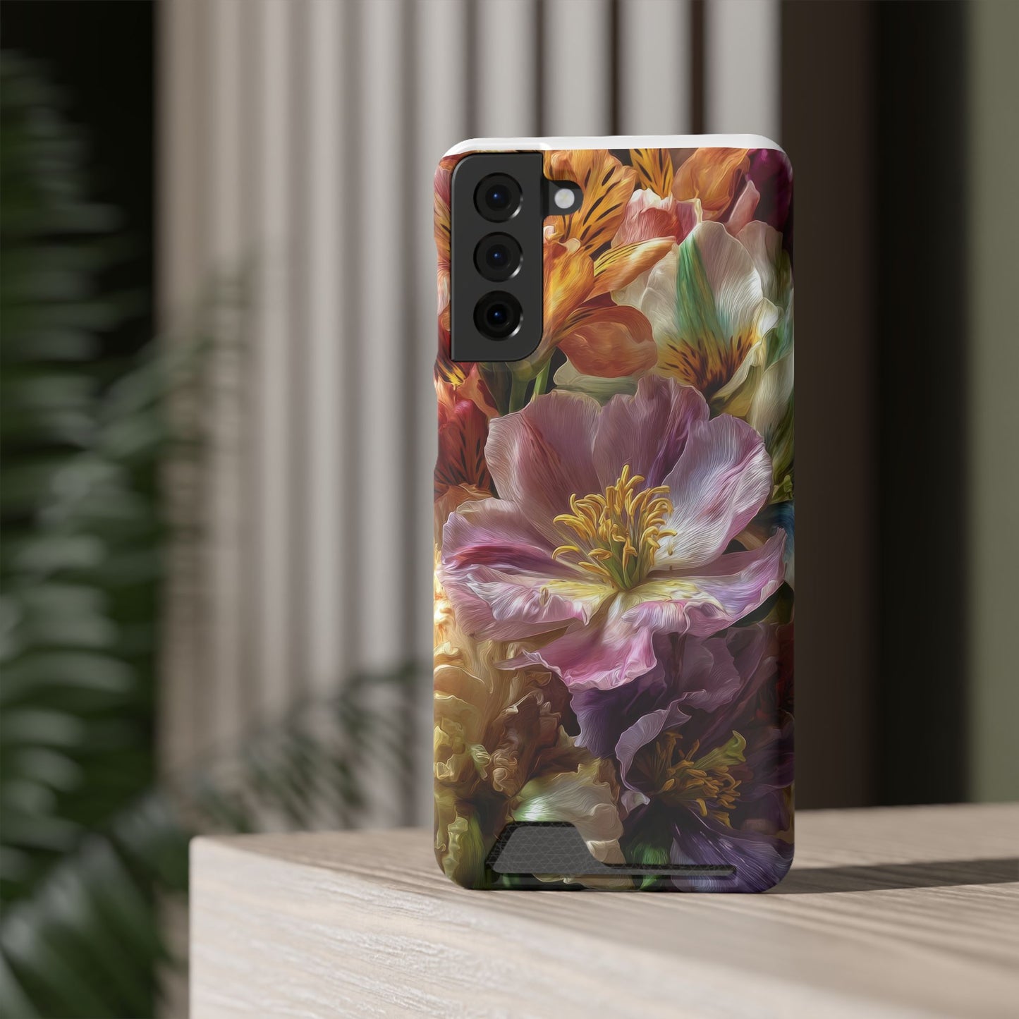 Coque de téléphone Floral Velvet Bloom avec porte-cartes