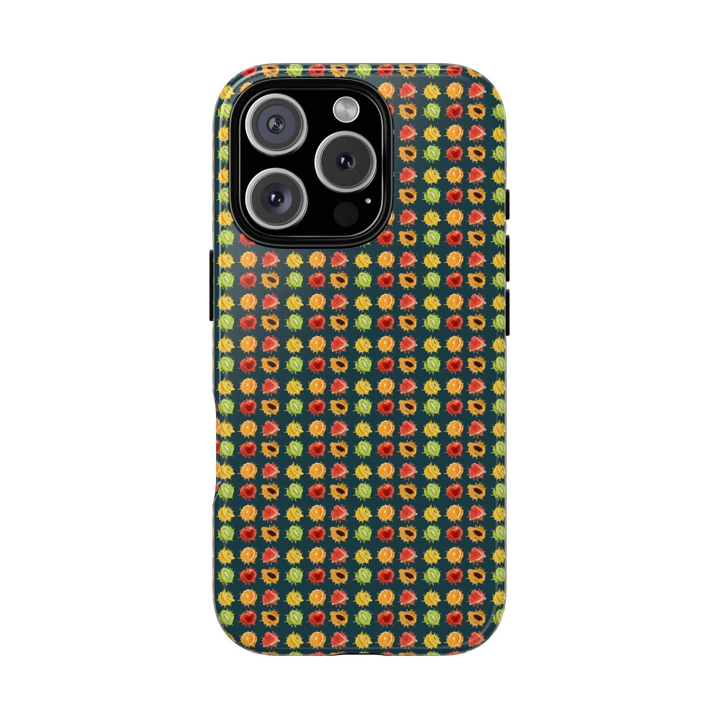 Floral Dot Tough Phone Case — Retro Pattern Protective Phone Cover