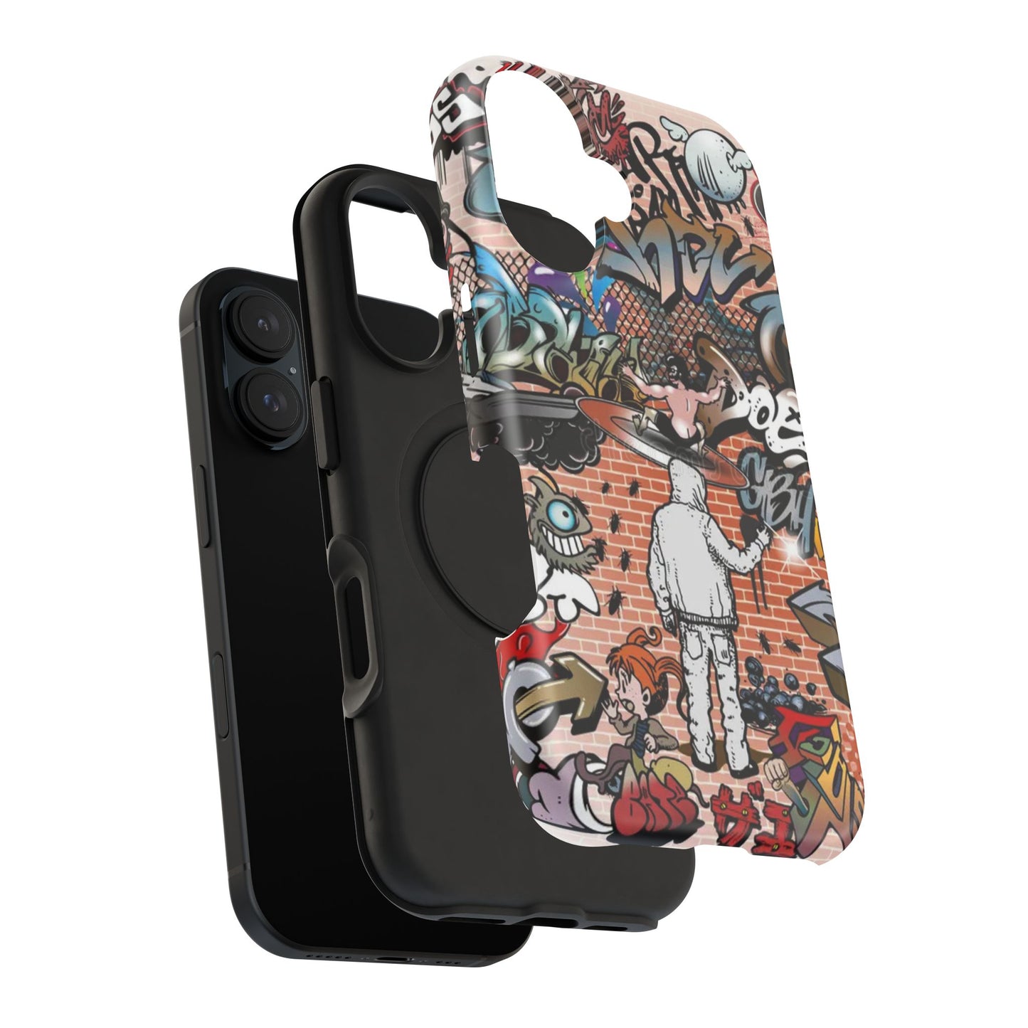 Coque de téléphone Graffiti Street Art — Coque résistante aux chocs style camouflage skateboard urbain