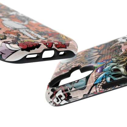 Coque de téléphone Graffiti Street Art — Coque résistante aux chocs style camouflage skateboard urbain