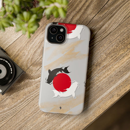 Coque de Téléphone Koi Circle Résistante aux Chocs
