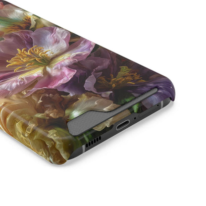 Coque de téléphone Floral Velvet Bloom avec porte-cartes