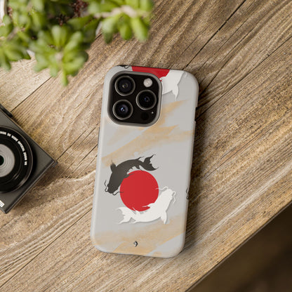 Coque de Téléphone Koi Circle Résistante aux Chocs