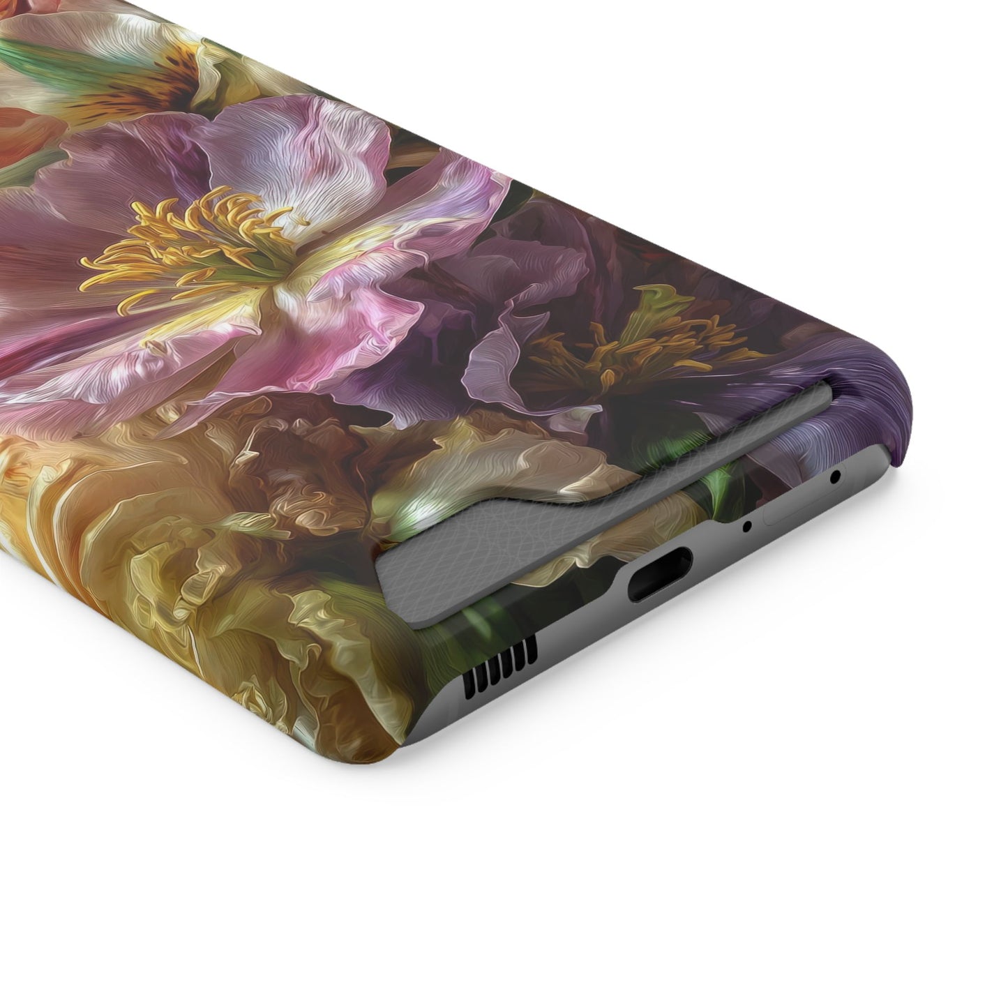 Coque de téléphone Floral Velvet Bloom avec porte-cartes