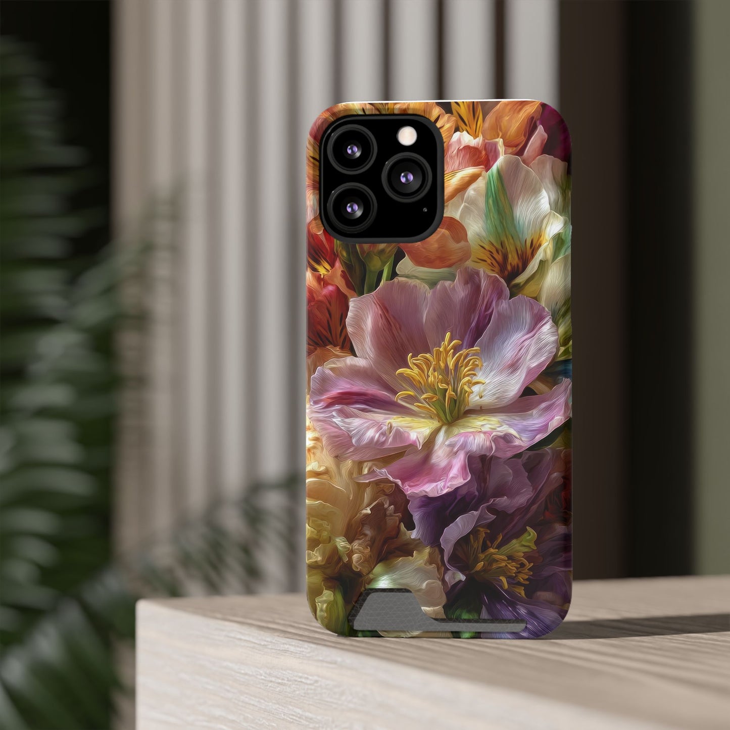 Coque de téléphone Floral Velvet Bloom avec porte-cartes