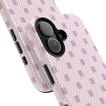 Coque de téléphone renforcée Pastel Lavender Check