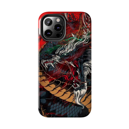 Coque de téléphone renforcée Dragon Rage — Housse protectrice iPhone style tatouage