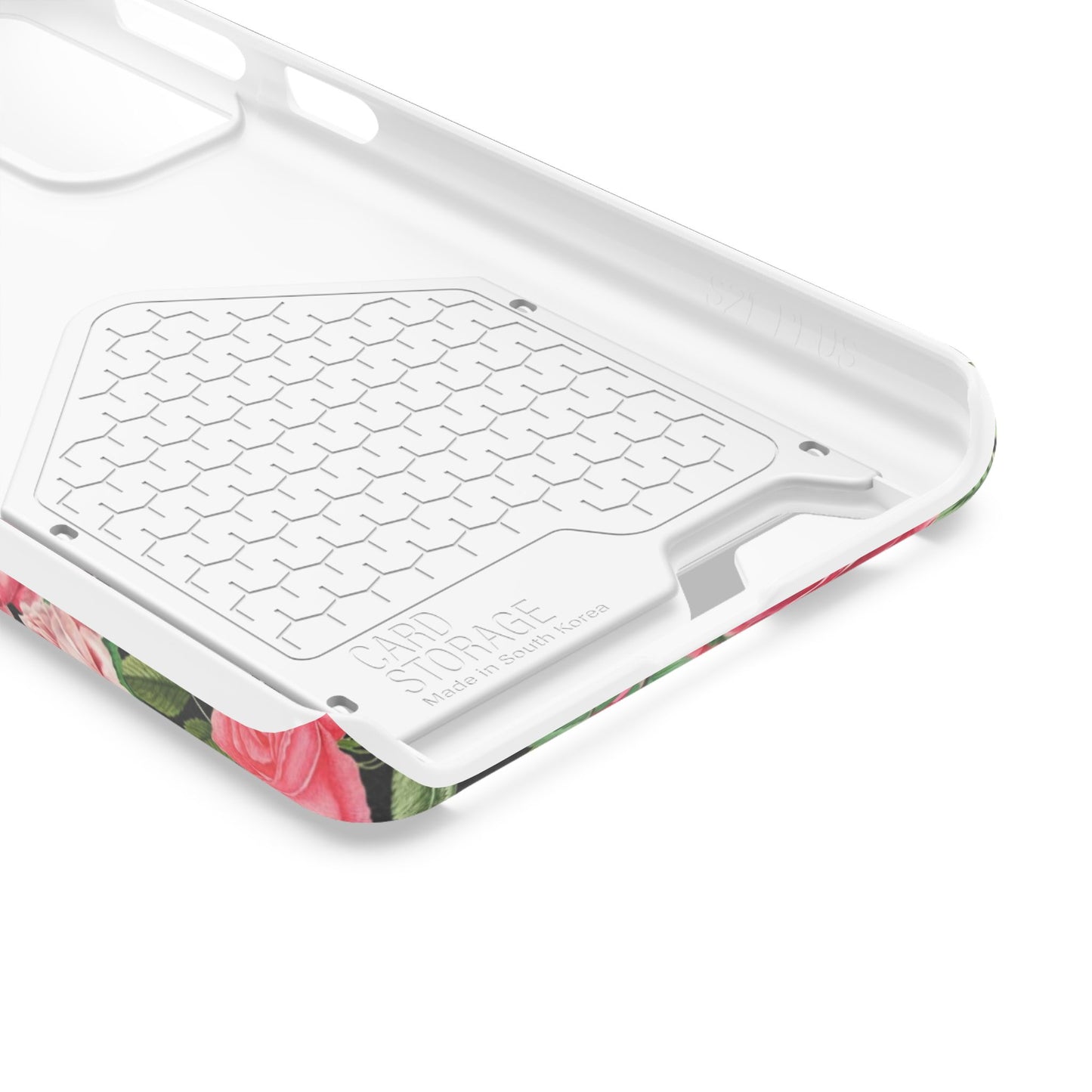 Coque de téléphone avec porte-cartes Floral Rose – Jardin vintage rose