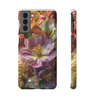 Coque de téléphone Floral Velvet Bloom avec porte-cartes