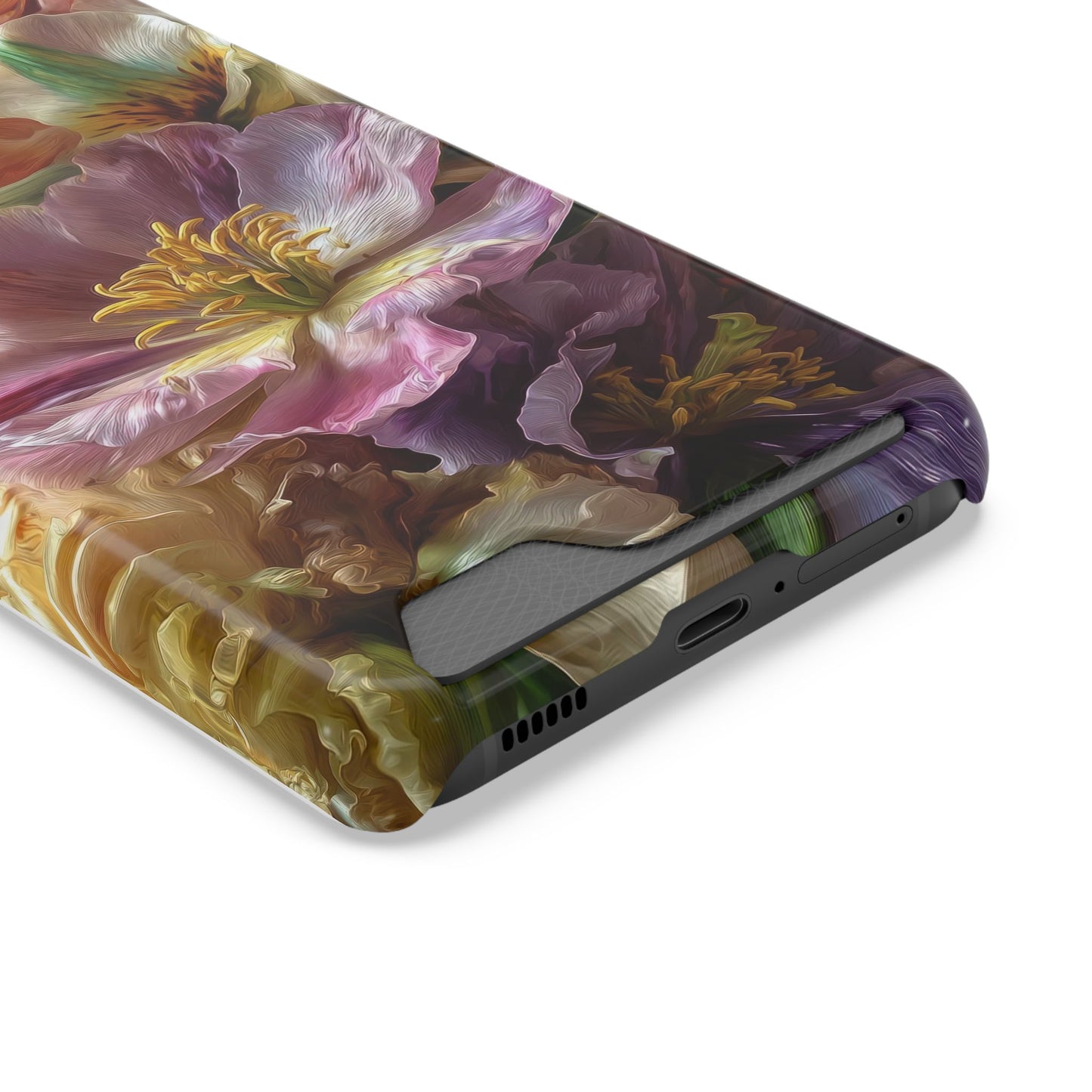 Coque de téléphone Floral Velvet Bloom avec porte-cartes