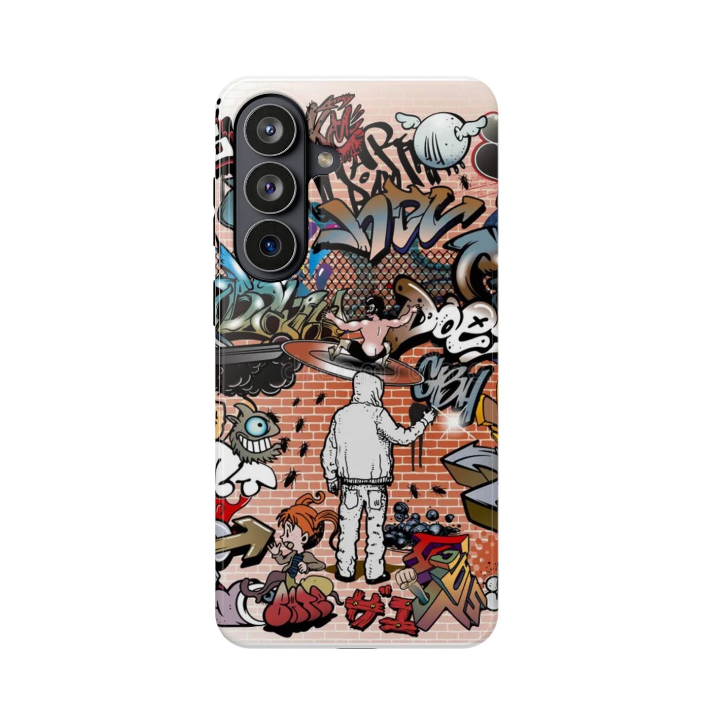 Coque de téléphone Graffiti Street Art — Coque résistante aux chocs style camouflage skateboard urbain