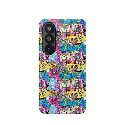 Coque de téléphone magnétique Graffiti Collage — Housse protectrice résistante aux chocs