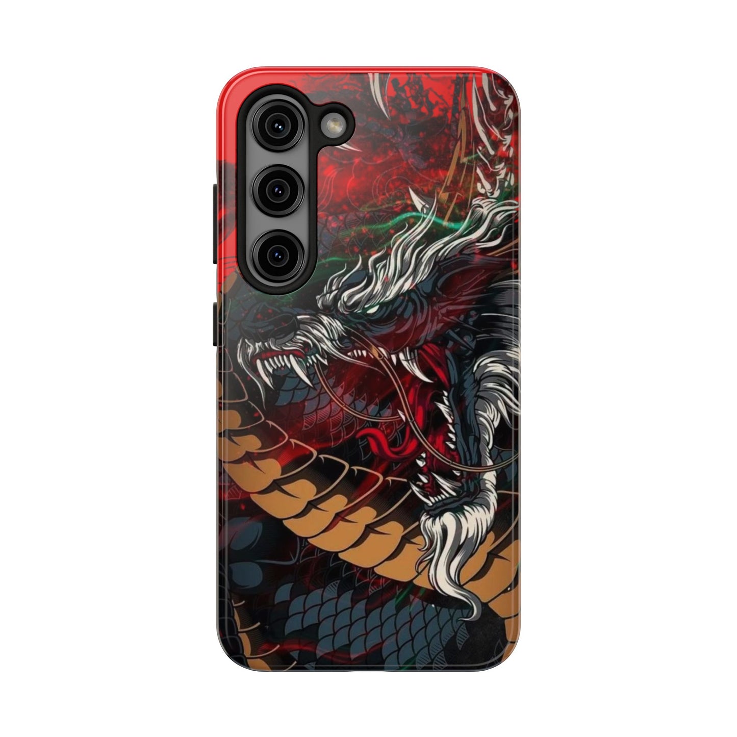 Coque de téléphone renforcée Dragon Rage — Housse protectrice iPhone style tatouage