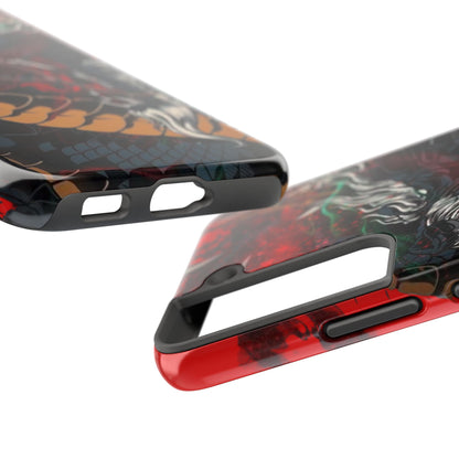 Coque de téléphone renforcée Dragon Rage — Housse protectrice iPhone style tatouage