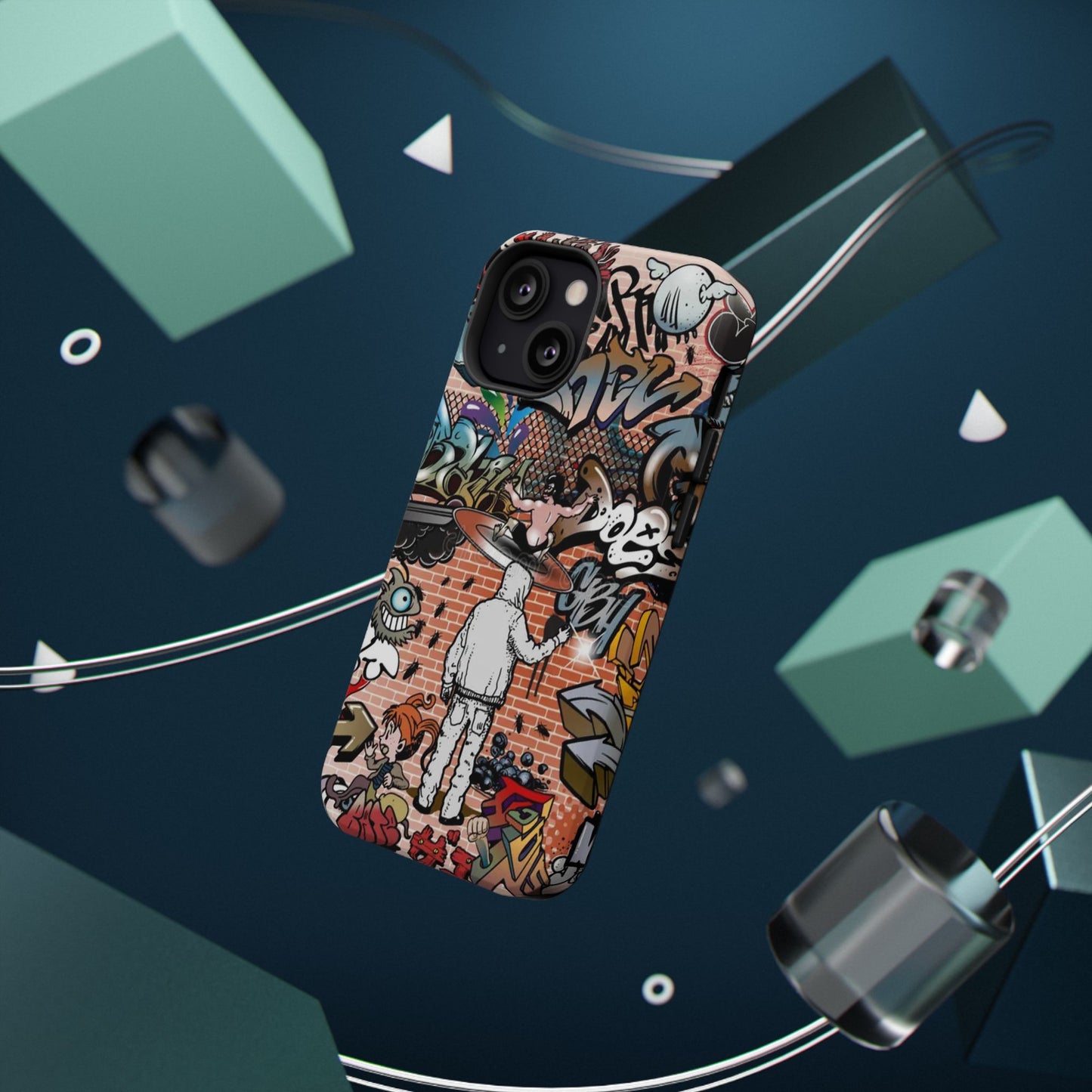 Coque de téléphone Graffiti Street Art — Coque résistante aux chocs style camouflage skateboard urbain
