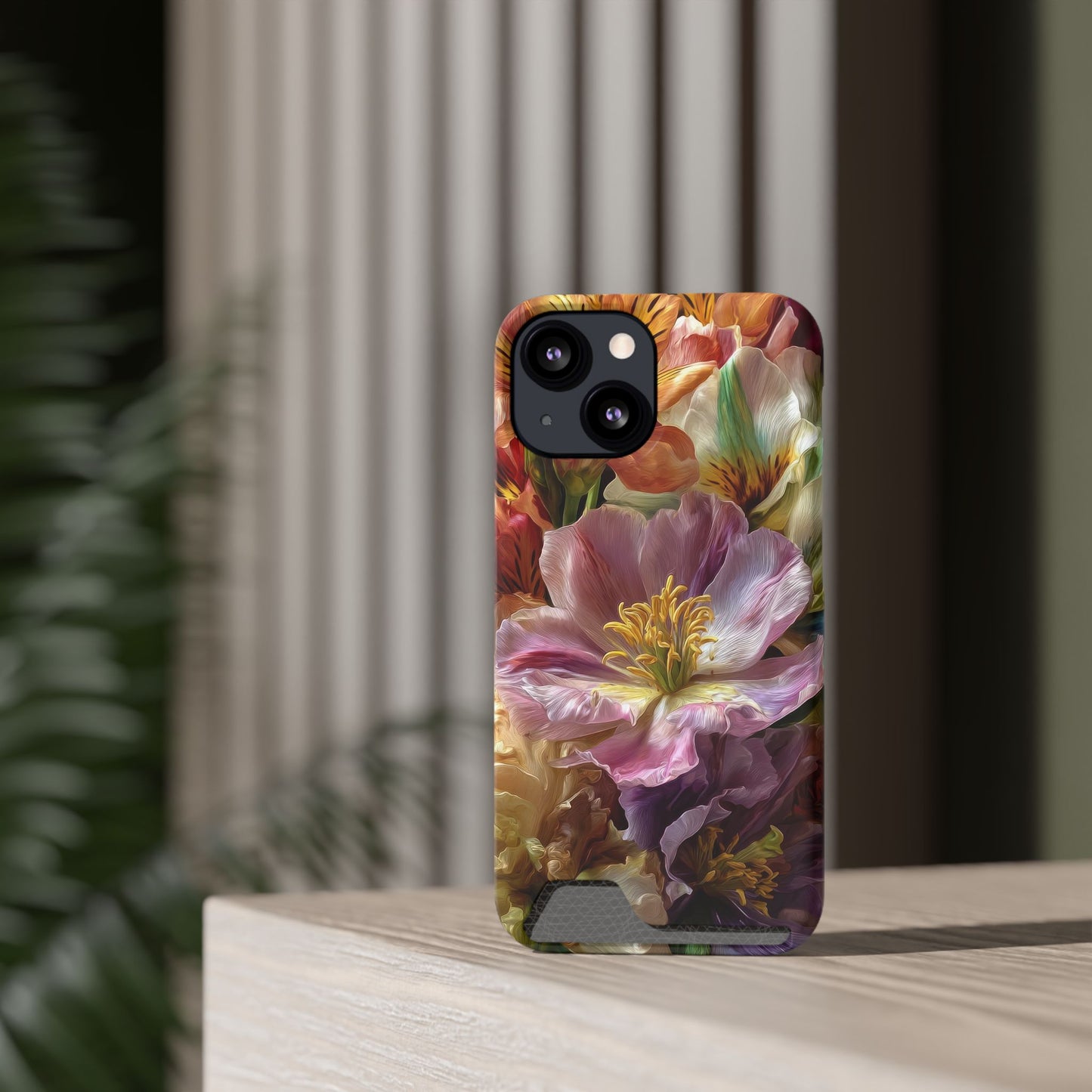 Coque de téléphone Floral Velvet Bloom avec porte-cartes