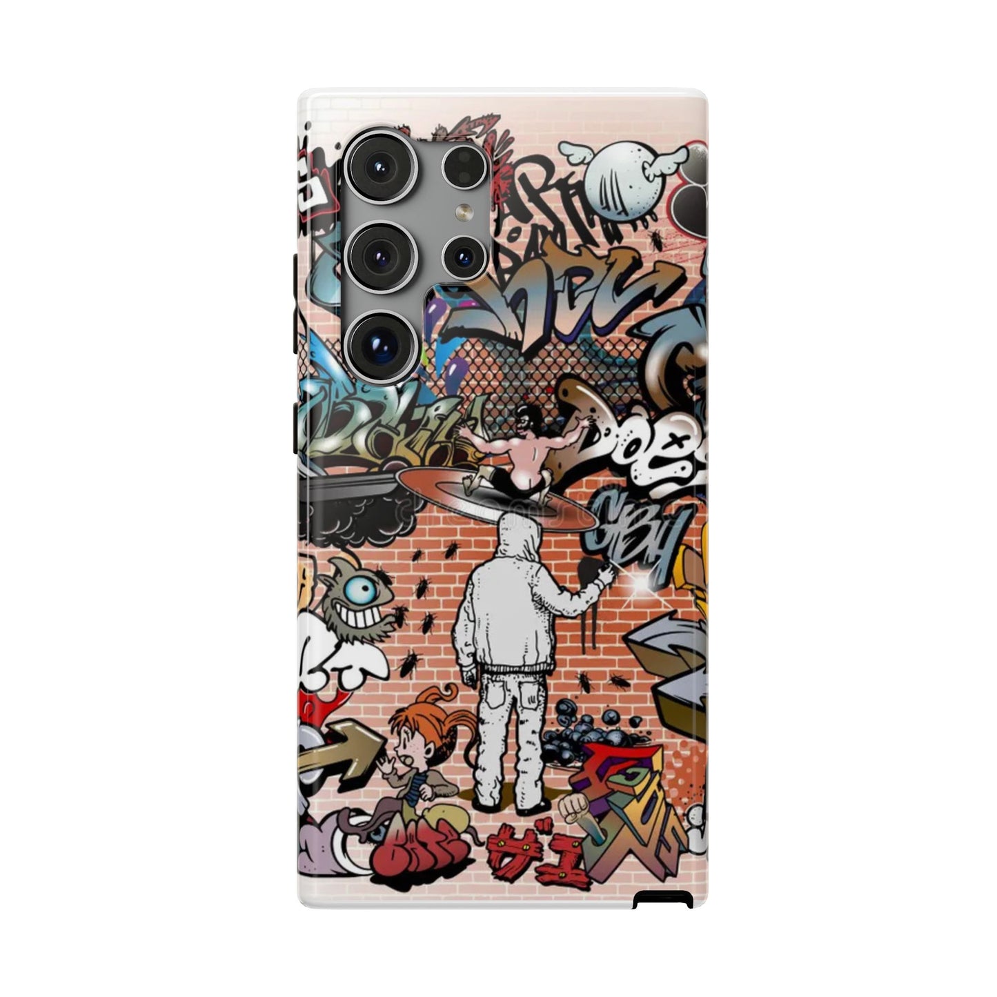 Coque de téléphone Graffiti Street Art — Coque résistante aux chocs style camouflage skateboard urbain