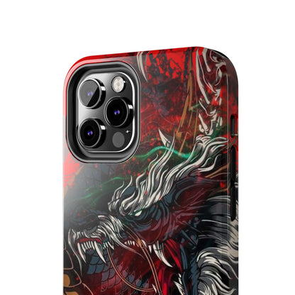 Coque de téléphone renforcée Dragon Rage — Housse protectrice iPhone style tatouage