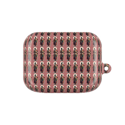AirPod Case — Vintage Lady Pattern Pink Protective Case