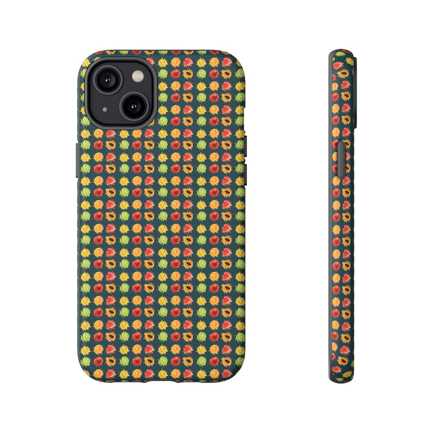 Floral Dot Tough Phone Case — Retro Pattern Protective Phone Cover
