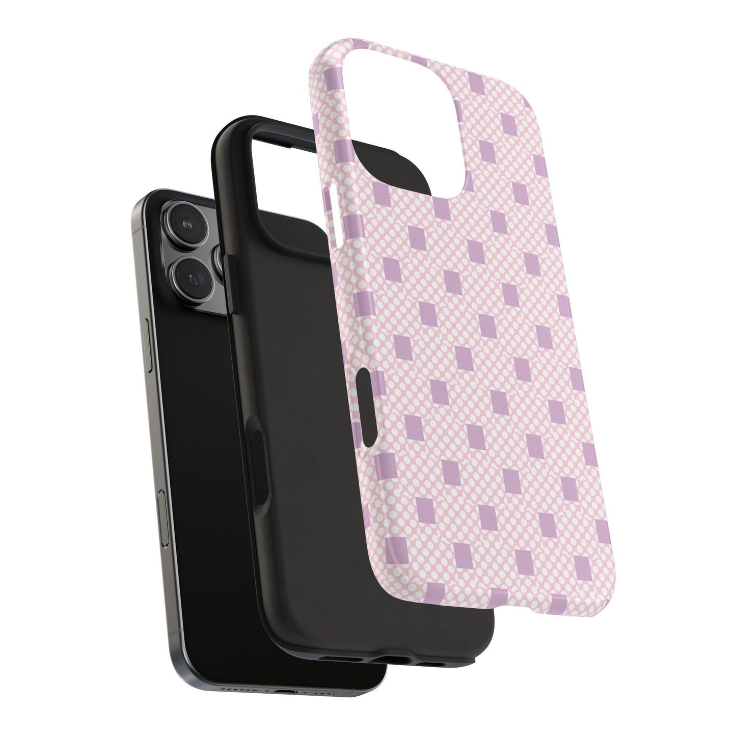 Coque de téléphone renforcée Pastel Lavender Check