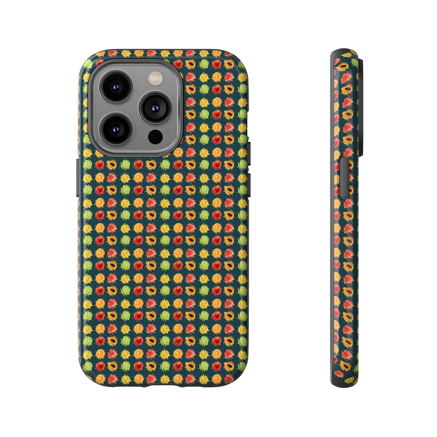 Floral Dot Tough Phone Case — Retro Pattern Protective Phone Cover