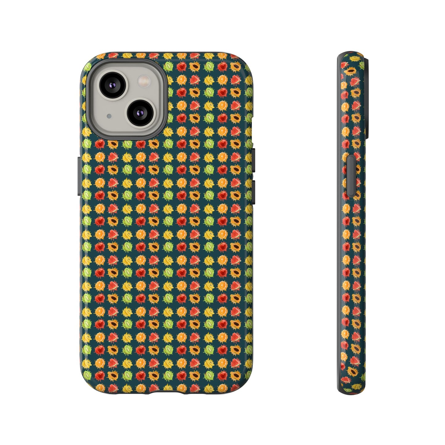 Floral Dot Tough Phone Case — Retro Pattern Protective Phone Cover