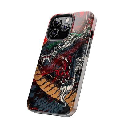 Coque de téléphone renforcée Dragon Rage — Housse protectrice iPhone style tatouage