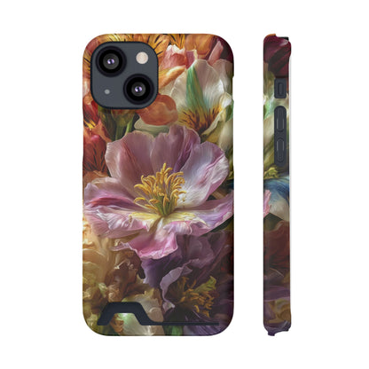 Coque de téléphone Floral Velvet Bloom avec porte-cartes