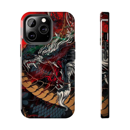 Coque de téléphone renforcée Dragon Rage — Housse protectrice iPhone style tatouage