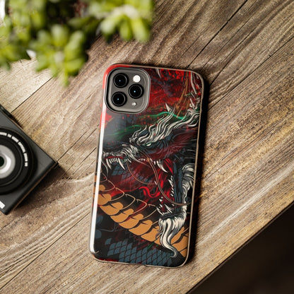 Coque de téléphone renforcée Dragon Rage — Housse protectrice iPhone style tatouage