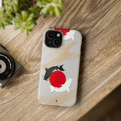 Coque de Téléphone Koi Circle Résistante aux Chocs